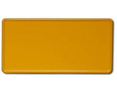 US plate - yellow reflective